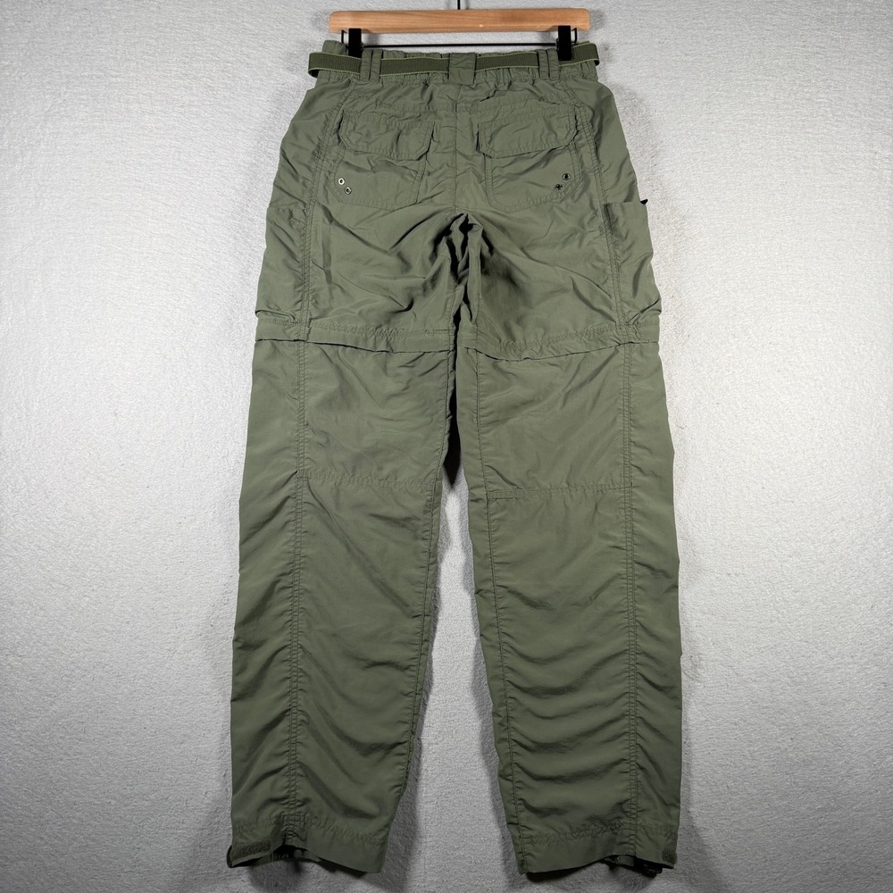 REI Sahara Womens 4T Olive Green Convertible Cargo Hiking Pants UPF 50 Nylon - Picture 2 of 14